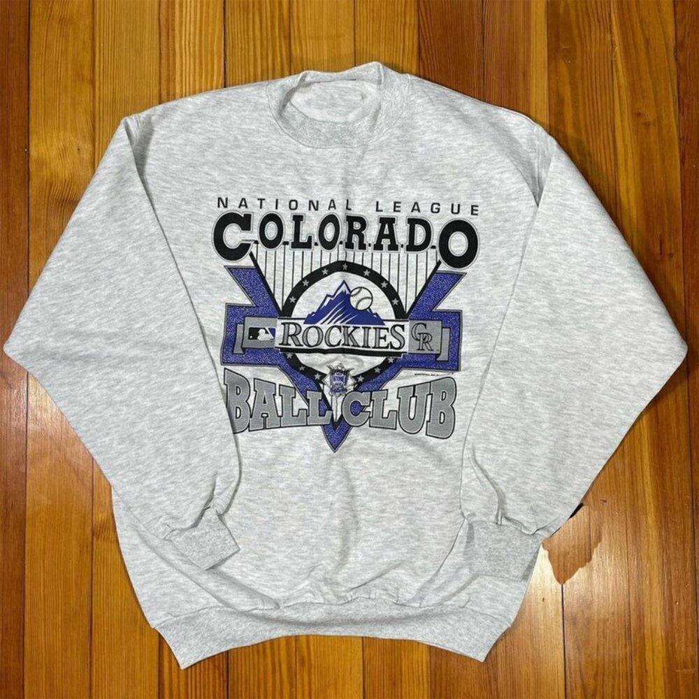 Vintage MLB Colorado Rockies Shirt, MLB Logo Tee, Unisex TShirt Sweatshirt